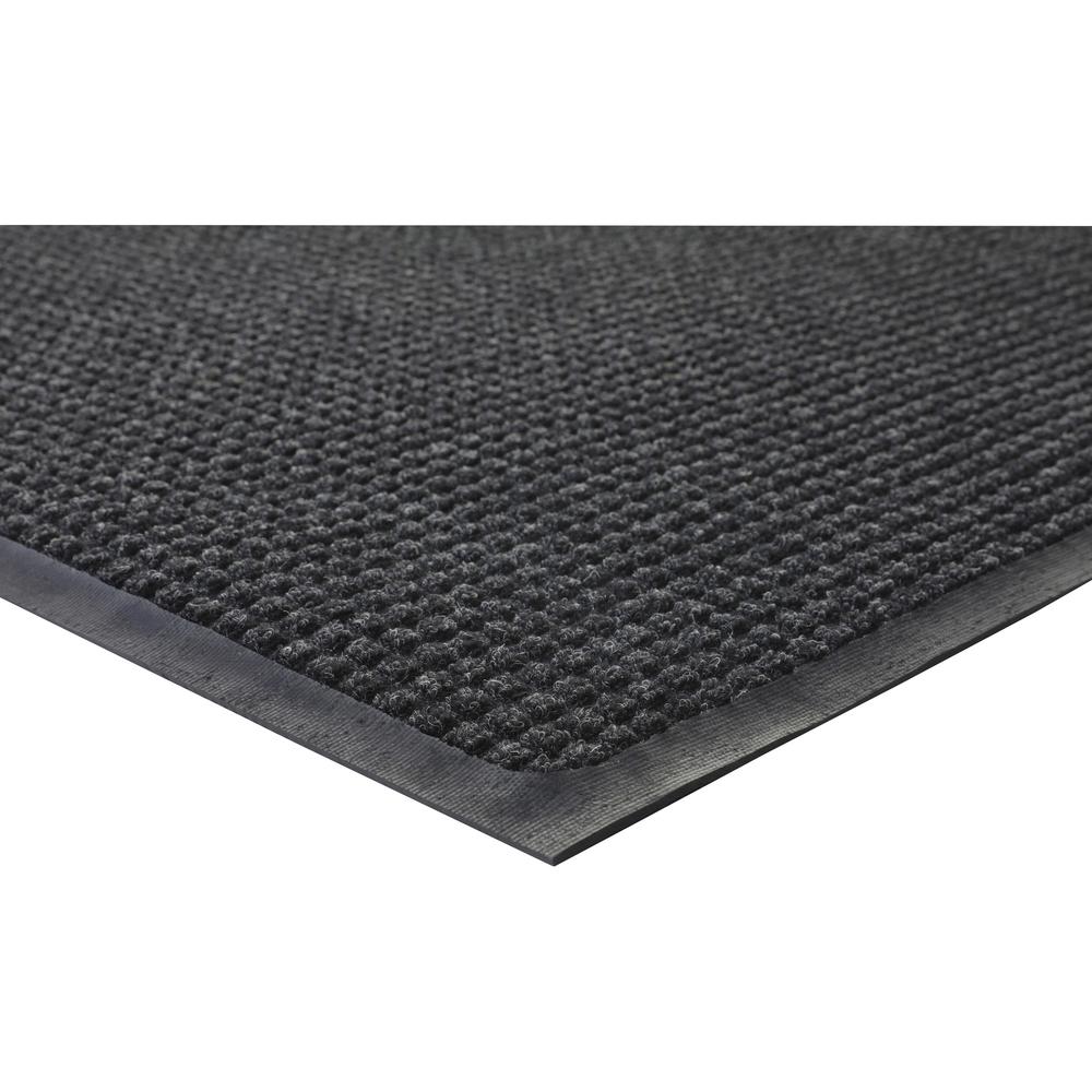 Genuine Joe WaterGuard Indoor/Outdoor Mat - Carpeted Floor, Hard Floor, Indoor, Outdoor - 72" Length x 48" Width - Rubber, Polyp