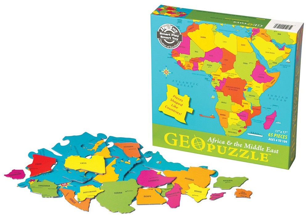 GeoPuzzle Africa and the Middle East Educational Geography