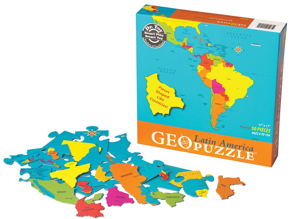GeoPuzzle Latin America Educational Geography Jigsaw Puzzle