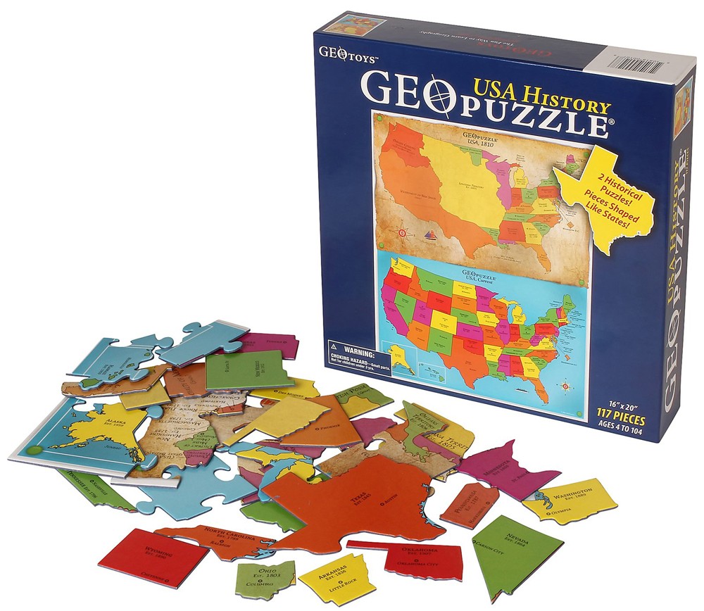 GeoPuzzle U.S. History Jigsaw Puzzle