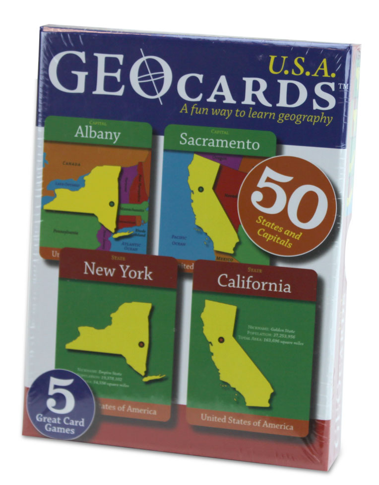 GeoCards USA Educational Geography Card Game