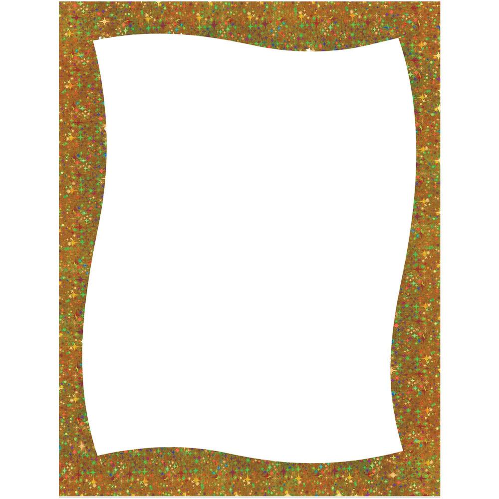 Geographics Galaxy Gold Frame Poster Board - Fun and Learning, Project, Sign, Display, Art - 28"Height x 22"Width - 15 / Carton 