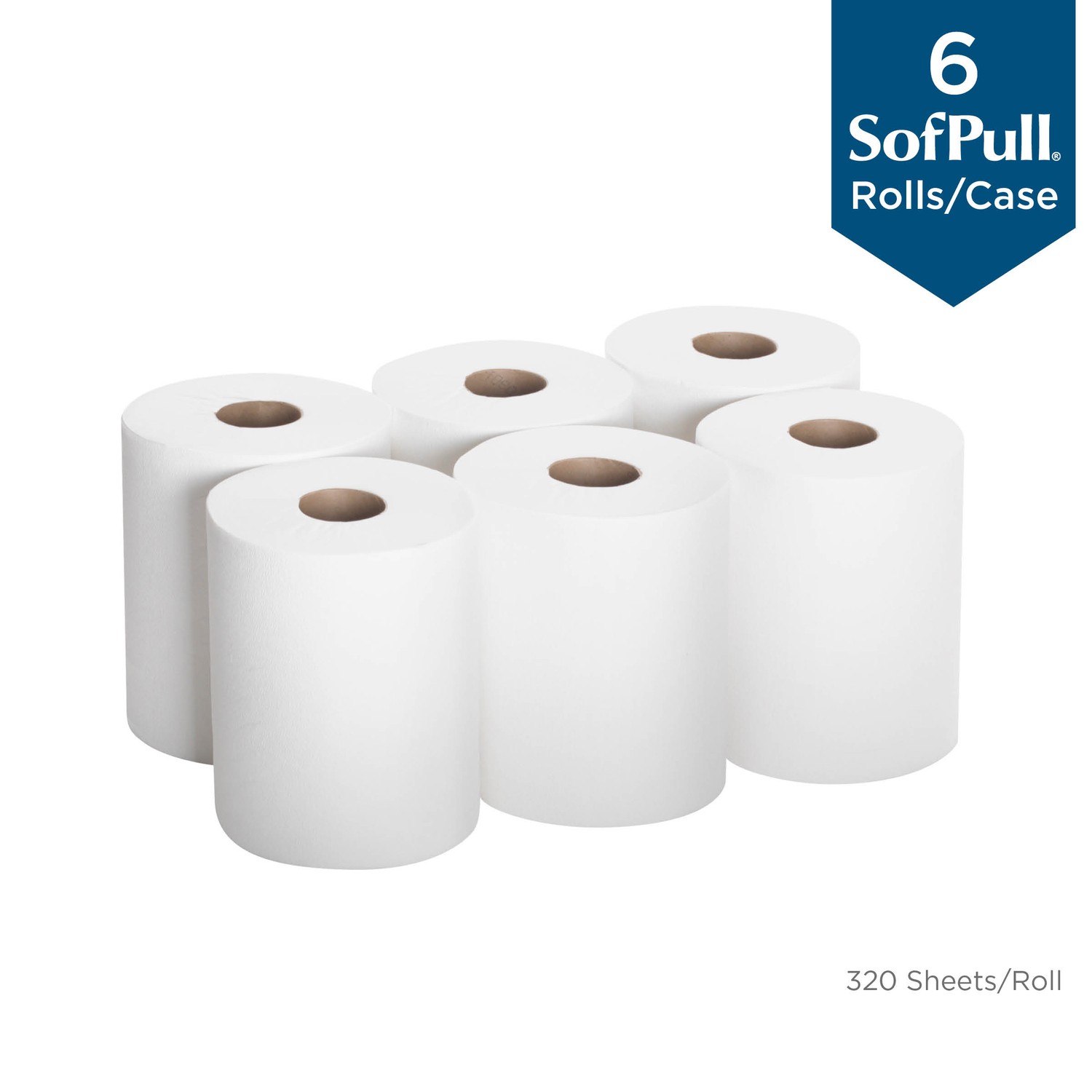SofPull Centerpull Regular Capacity Paper Towels - 1 Ply - 15" x 7.80" - 320 Sheets/Roll - White - Soft, Absorbent - For Washroo