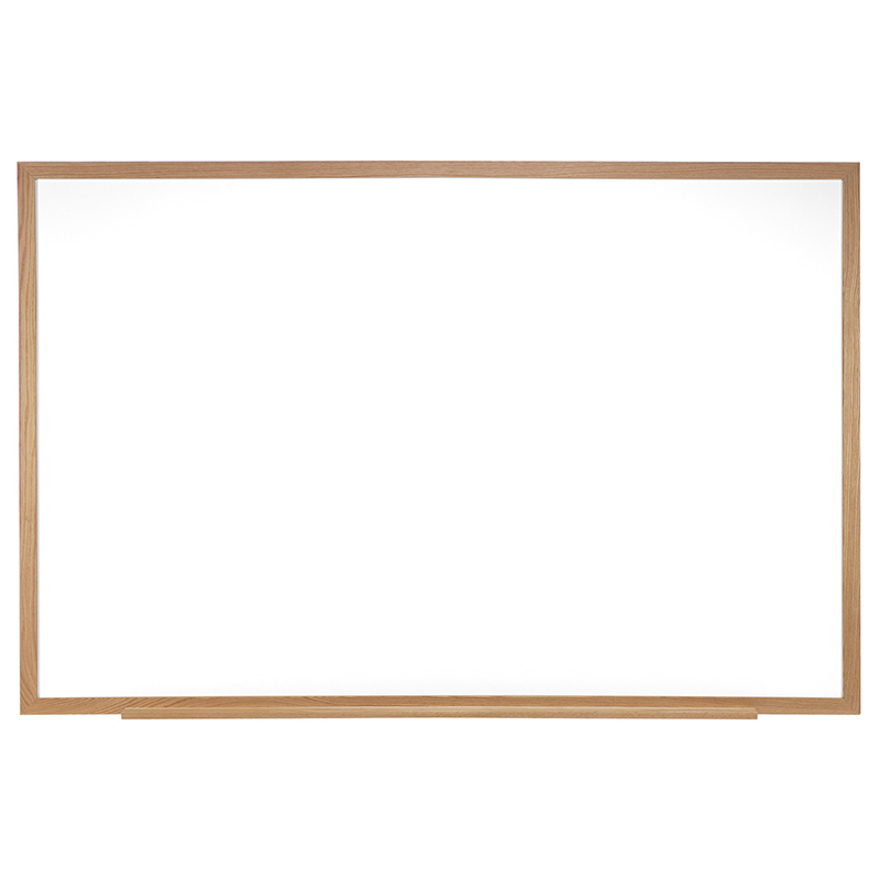 Ghent Non-Magnetic Whiteboard with Wood Frame, 18"H x 24"W