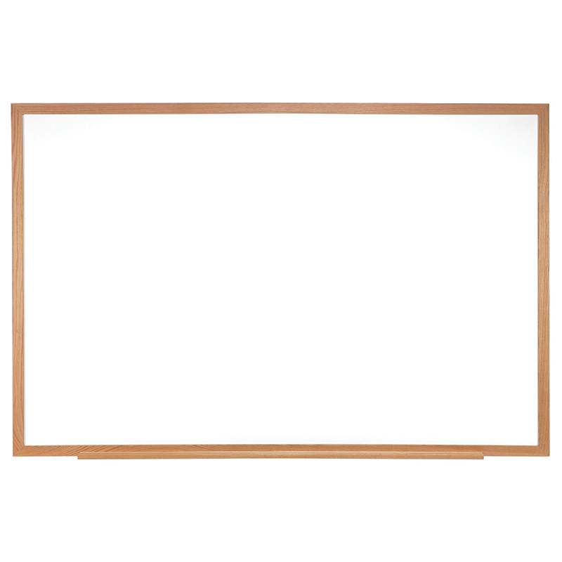 Ghent Non-Magnetic Whiteboard with Wood Frame, 2'H x 3'W