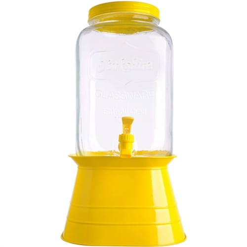 Yellow 2 Gallon Beverage Dispenser