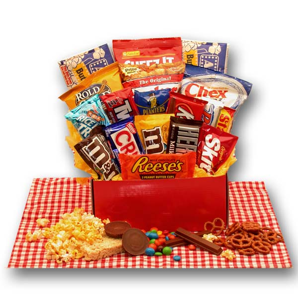Care Packages - 10x10x7 inAll American Favorites Snack Care Package