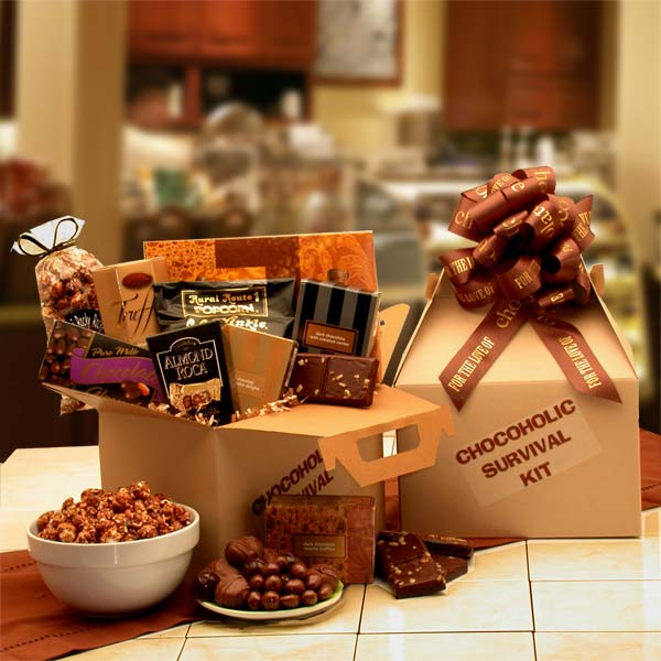 Care Packages - 12x10x8 inThe Chocoholic's Survival Kit