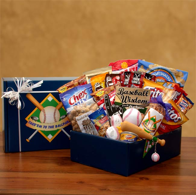 Care Packages - 14x10x6 inTake Em To The Ballpark Baseball Gift Pack