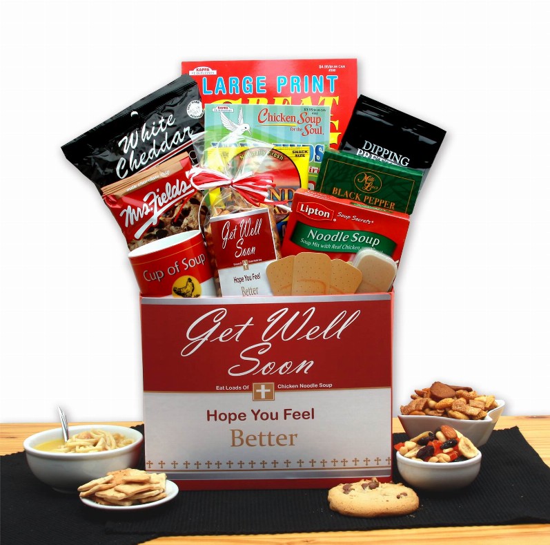 Get Well Gift Baskets - 16x12x8 inchicken noodle soup get well gift box