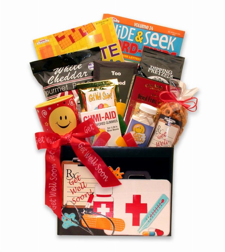 Get Well Gift Baskets - 16x12x8 indoctor's orders get well gift box