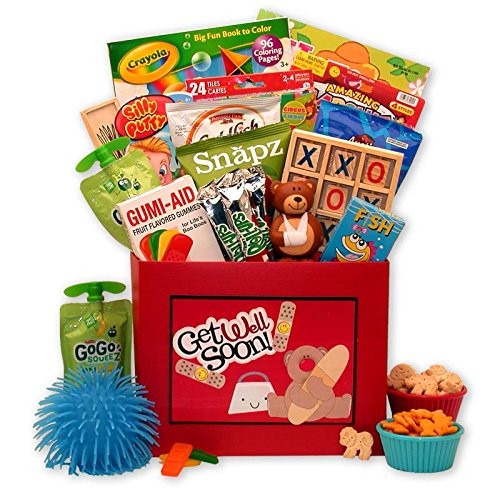 Get Well Gift Baskets - 16x12x8 inget well beary soon get well gift box for kids