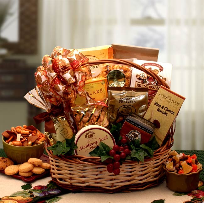 Gourmet Gift Baskets - 15x15x12 inBountiful Favorites Gourmet Gift Basket