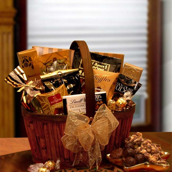 Gourmet Gift Baskets - 14x14x10 inChocolate Decadence Gift Basket