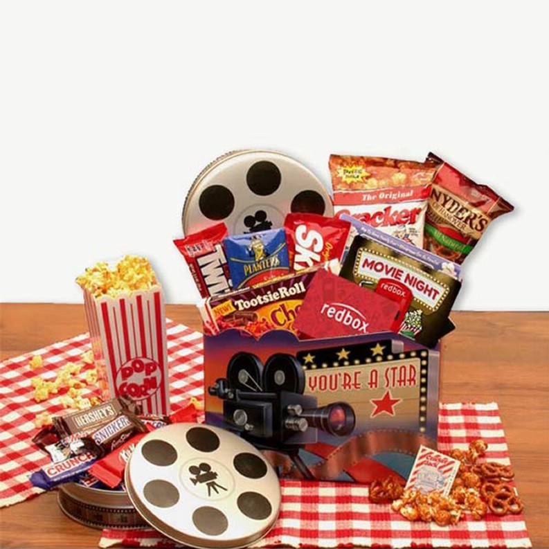 Snack Gift Baskets - 16x12x8 inYou're a Superstar Movie Gift Box