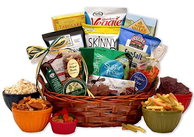 Snack Gift Baskets - 18x13x12 inSugar Free Diabetic Gift Basket