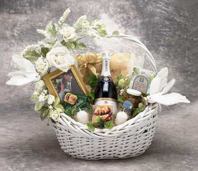 Wedding & Romantic Gifts - 18x16x12 inWedding Wishes Gift Basket #2