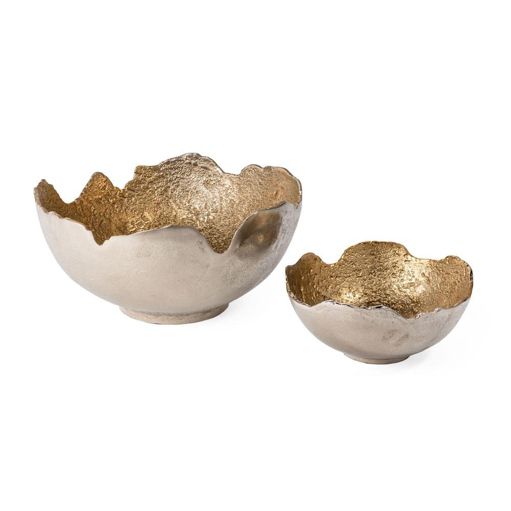 Aidey Decorative Metal Bowls, Set of 2