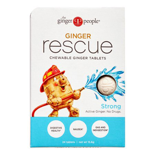 Ginger People Ginger Rescue Strong 24 Chewable Tablets Case of 10