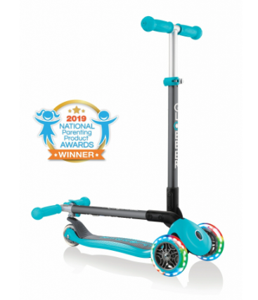 Primo Foldable Scooter With Lights - Age 3+ Teal