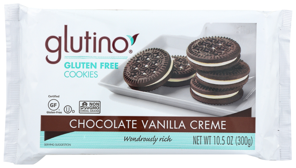 Glutino Chocolate Vanilla Creme Cookies (12x10.6 Oz)
