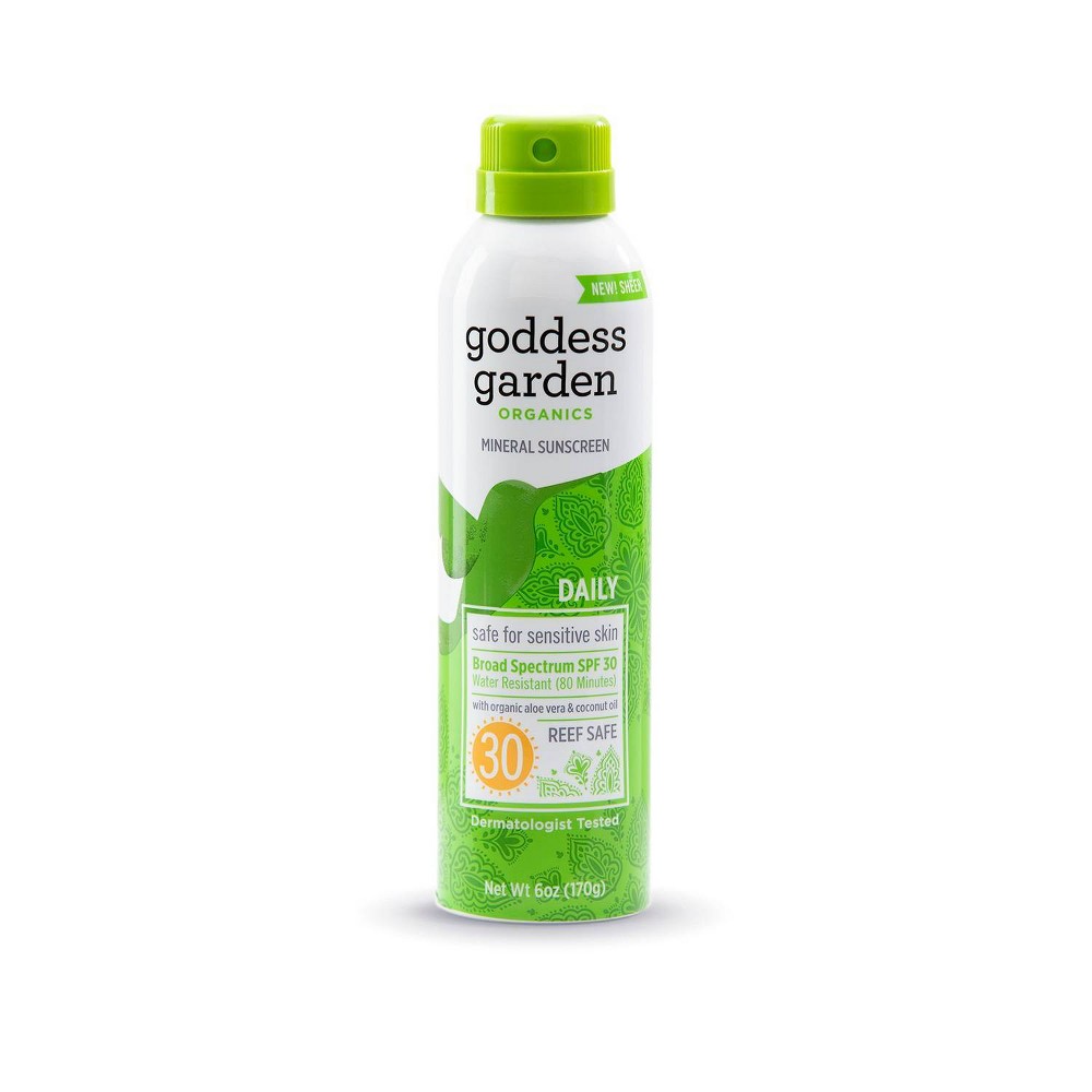 Goddess Garden Organic Sunscreen Sunny Body Natural SPF 30 Continuous Spray (1x6 Oz)