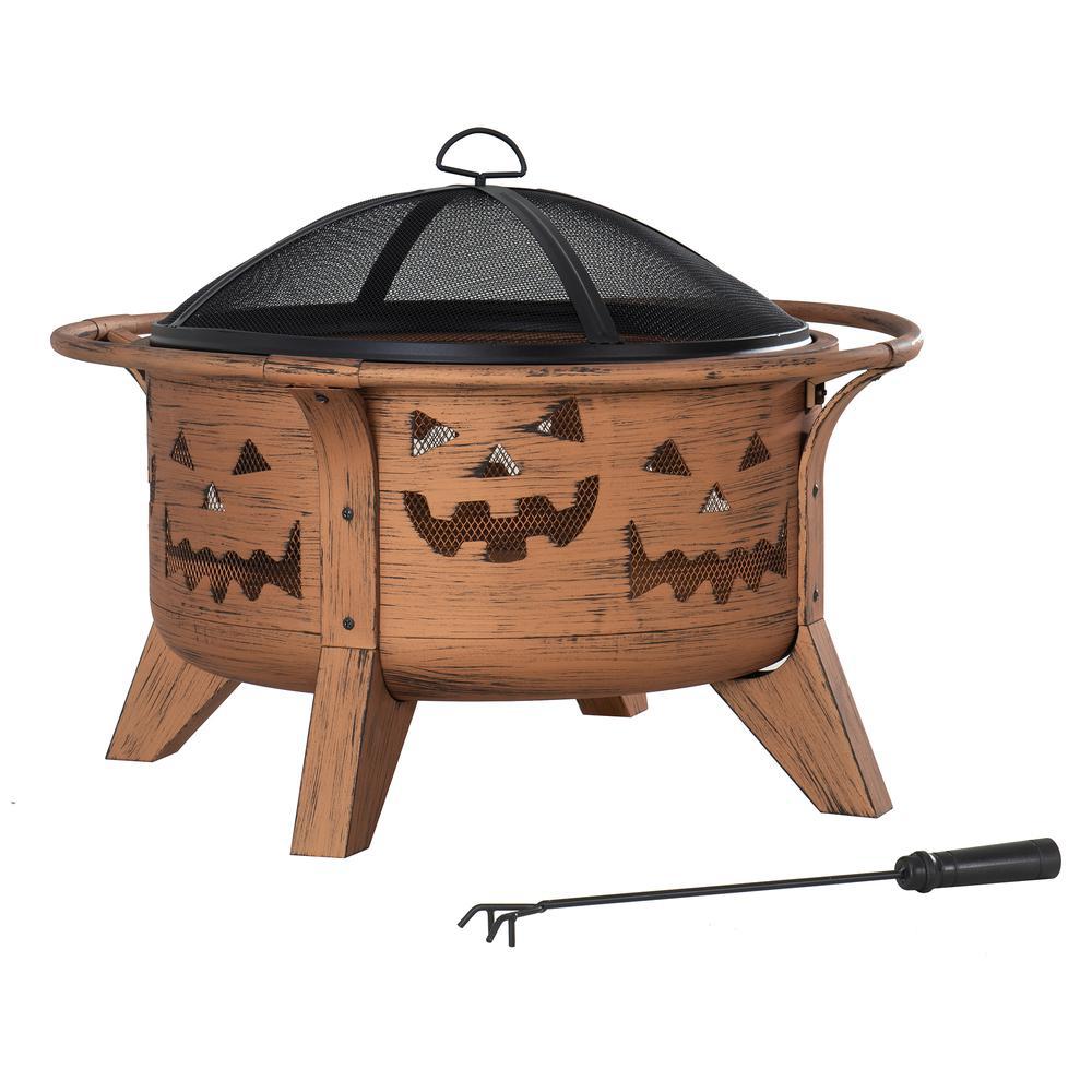 Sunjoy 30 in. Outdoor Wood-Burning Fire Pit