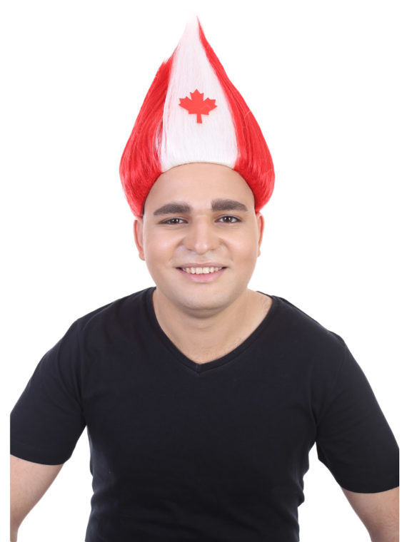 Canadian Flag Troll Wig