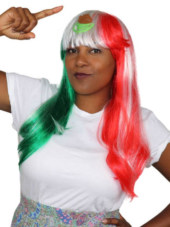 Mexican Flag Party Wig