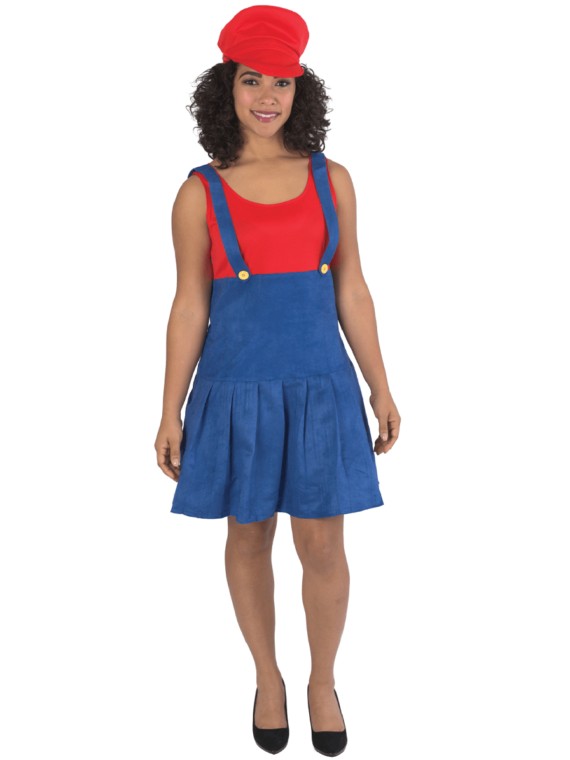 MS.RED PLUMBER COSTUME