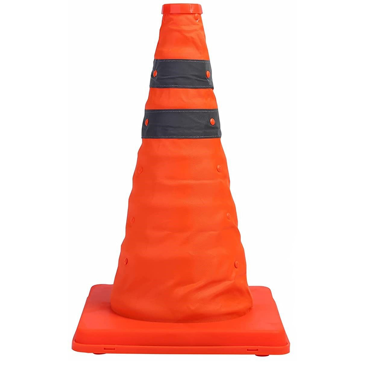 Goodyear Large Pop-Up Safety Cone GY3019 Traffic Cone for Parking Single Collapsible Reflective Pylon 15.7 Inches Tall - Orange