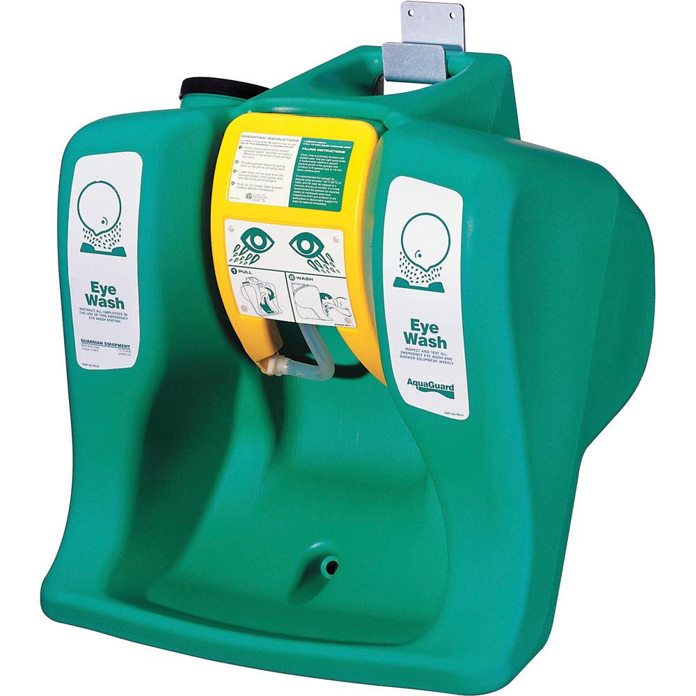 Guardian Equipment Portable Eye Wash Unit - 16 gal - 0.25 Hour - Green