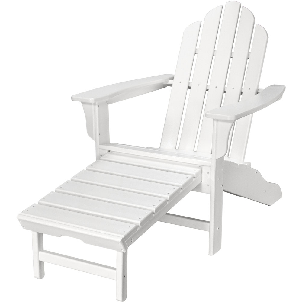 Hanover All-Weather Adirondack Chair w/ Attached Ottoman