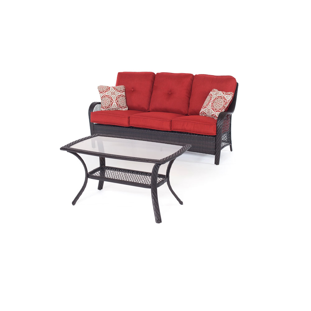 Orleans2pc Seating Set: Sofa and Coffee Table