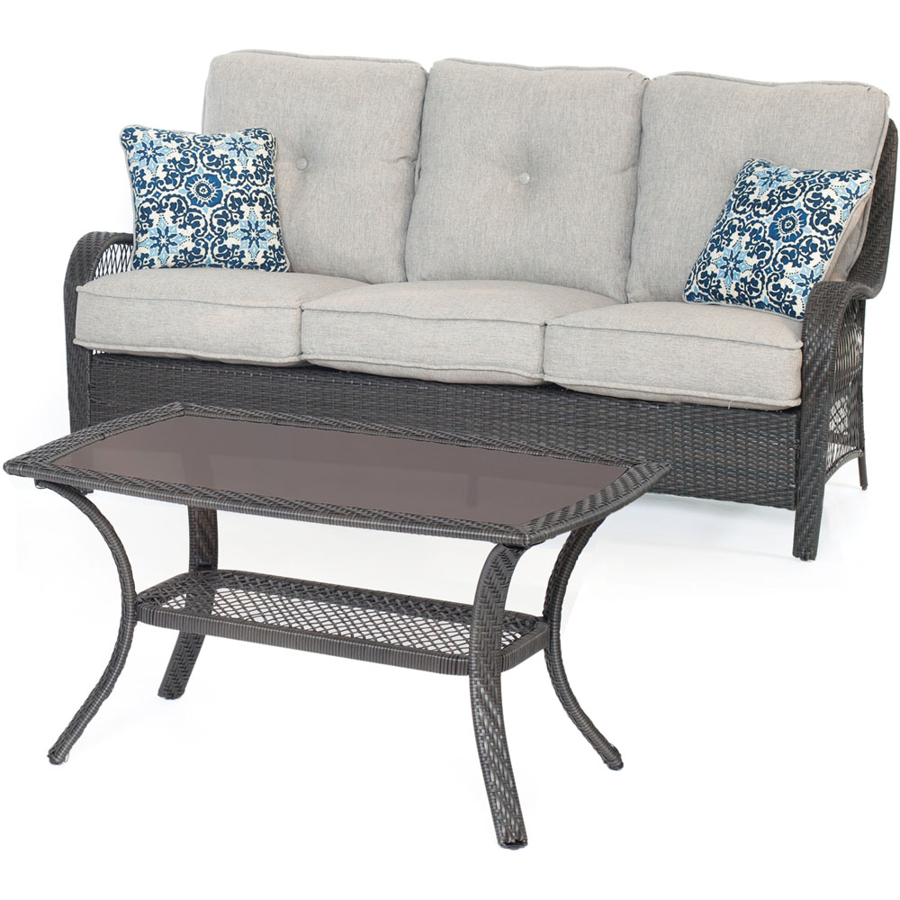 Orleans2pc Seating Set: Sofa and Coffee Table
