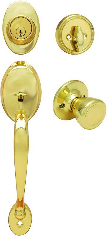 38-1780 Polished Brass Jemison/Pelham Handleset