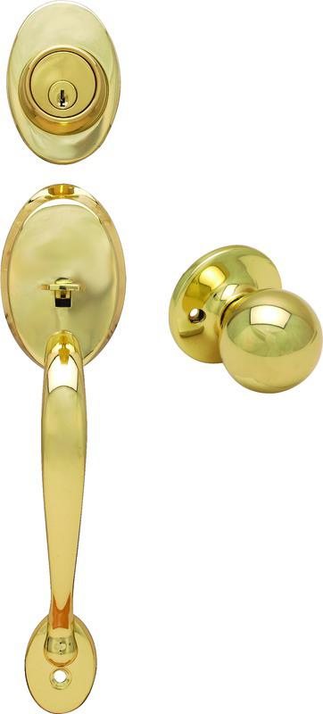 49-9186 Polished Brass Jemison/Helena Handleset