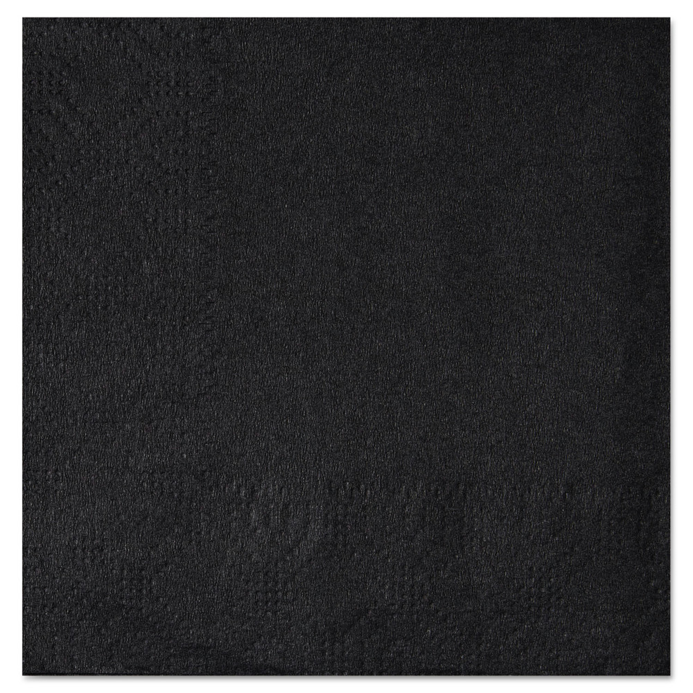 Beverage Napkins, 2-Ply, 9 1/2 x 9 1/2, Black, 1000/Case