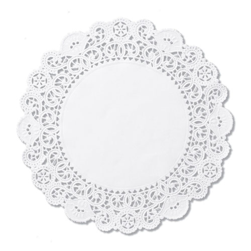 Hoffmaster Round Lace Doilies, White, 1,000 Doilies 