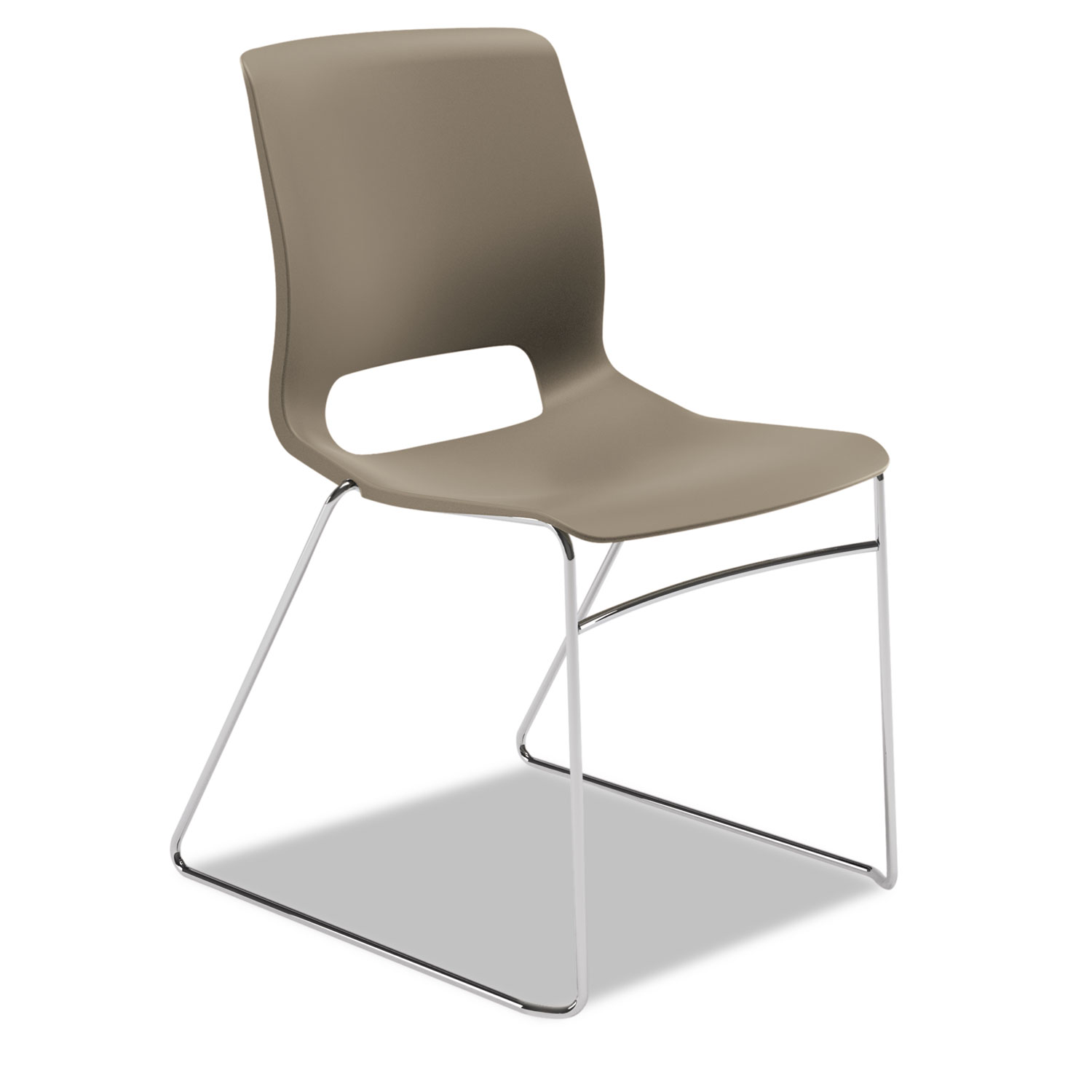 Motivate Seating High-Density Stacking Chair, Shadow/Chrome, 4/Case