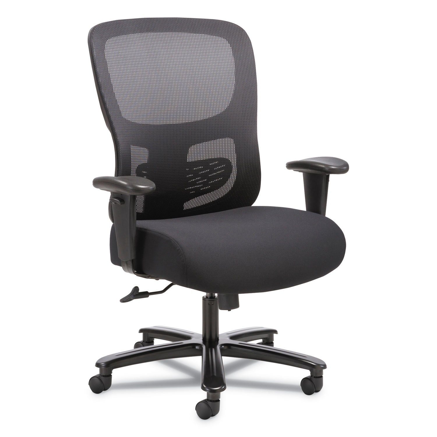 1-Fourty-One Big & Tall Mesh Task Chair, Black Fabric Seat, Supports 350 lb