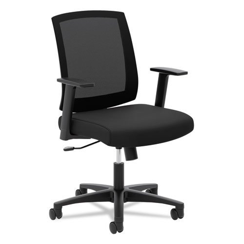 HON Torch Mesh Task Chair - Mid-Back Office Chair,  Black  (HVL511)