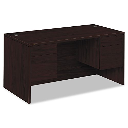 10500 Series Double Pedestal Desk | 2 Box / 2 File Drawers | 60"W x 30"D x 29-1/2"H | Mahogany Finish
