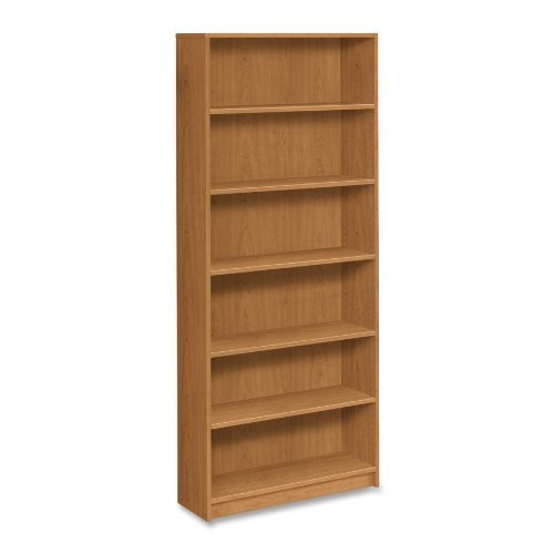 HON 1870 Series Bookcase | 6 Shelves | 36"W | Harvest Finish - 84" Height x 36" Width x 11.5" Depth - Floor - Durable, Sturdy, S