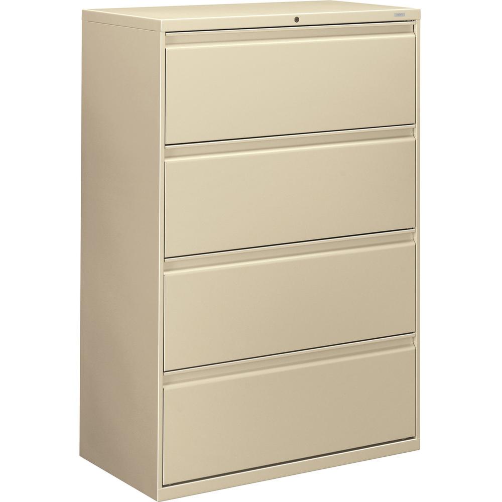 HON Brigade 800 H884 Lateral File - 36" x 18" x 53.3" - 4 Drawer(s) - Finish: Putty
