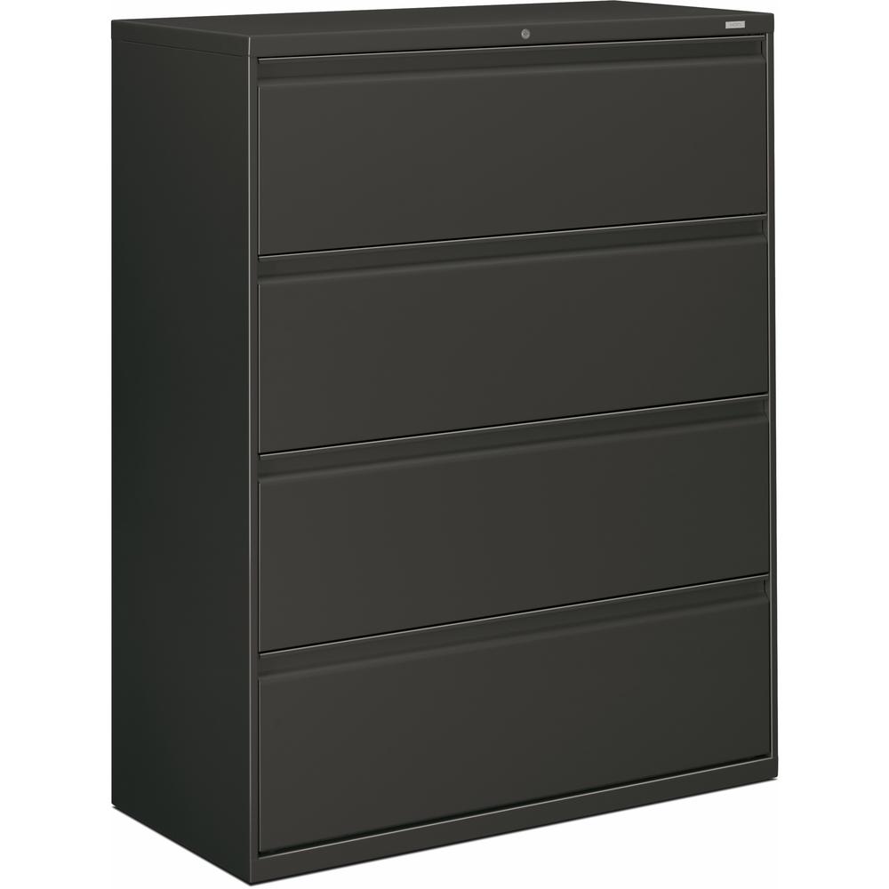 HON Brigade 800 H894 Lateral File - 42" x 18" x 53.3" - 4 Drawer(s) - Finish: Charcoal