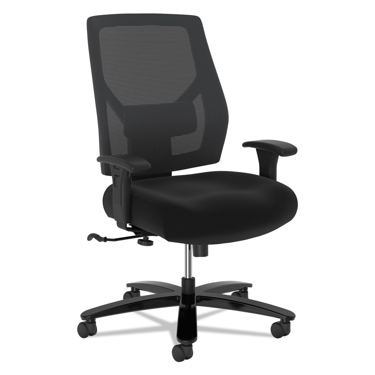 HON Crio High-Back Big and Tall Chair - Fabric Mesh Back Computer Chair for Office Desk, Black (HVL581)