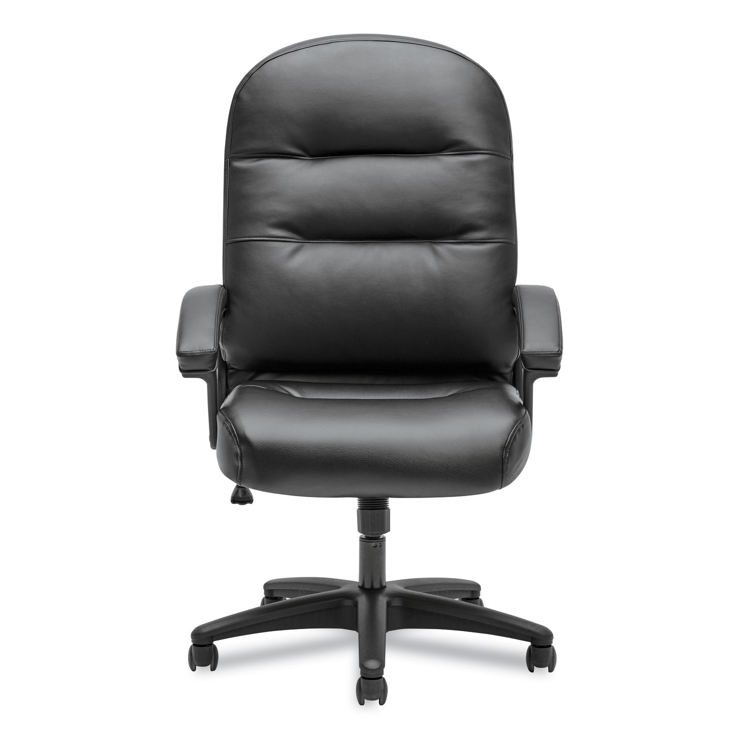 HON Pillow-Soft Executive Chair - High-Back Leather Computer Chair for Office Desk, Black (H2095)