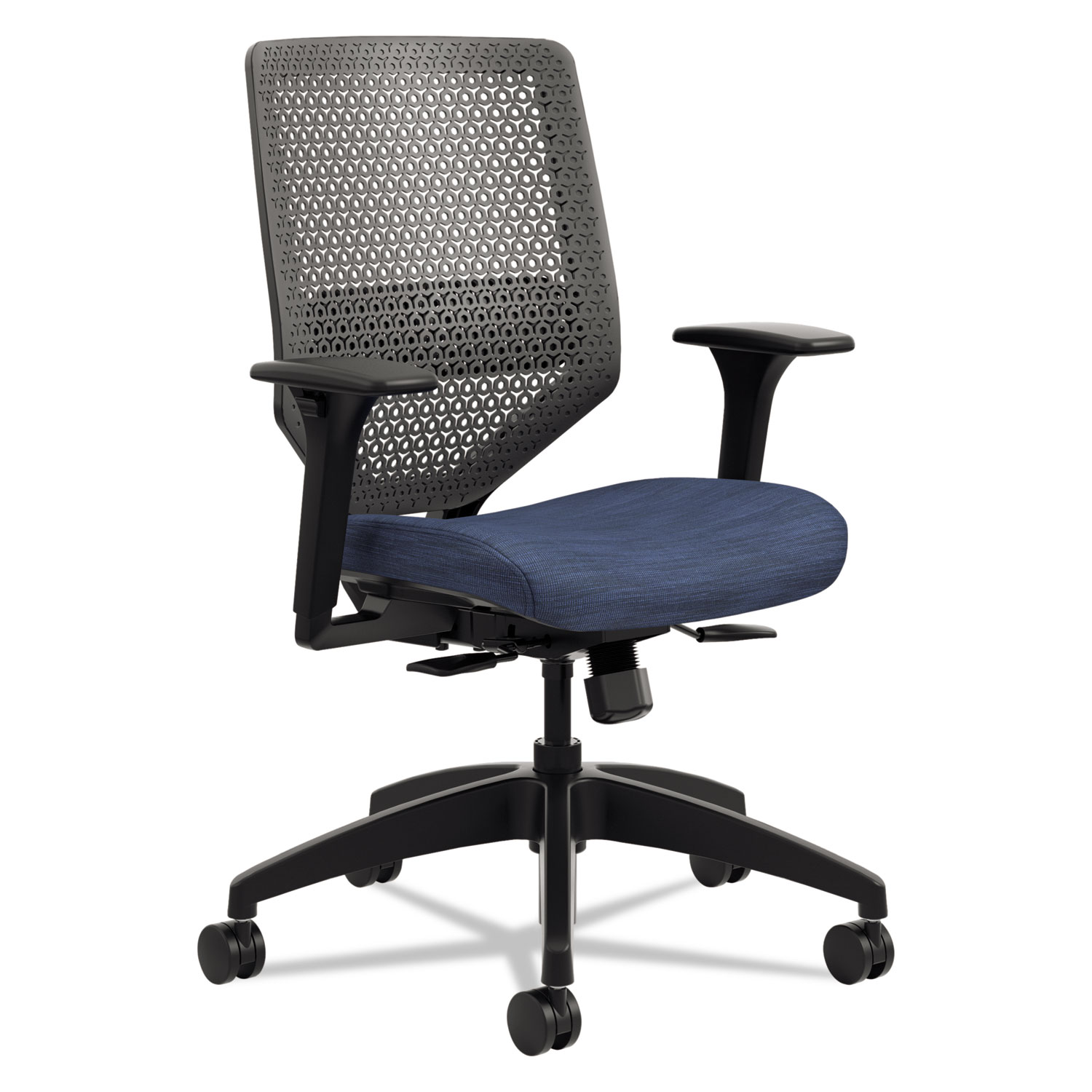 HON Solve Mid Back Task Chair | Reactiv Back | Midnight Fabric