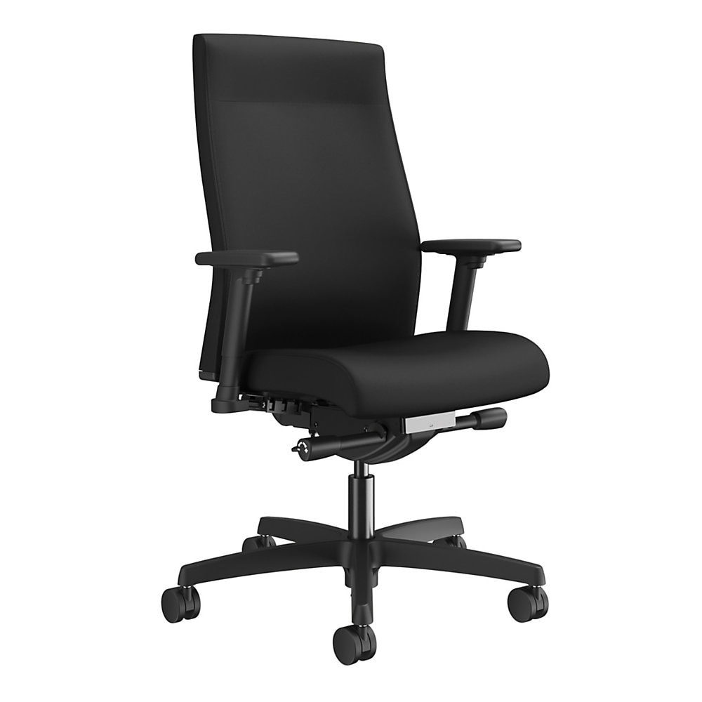 HON Ignition 2.0 Chair - Black Fabric Seat - Black Fabric Back - Black Frame - Mid Back - Black